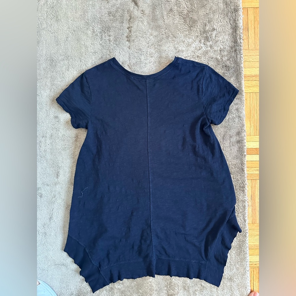 WILT HEM  Dark Navy Blue T-Shirt